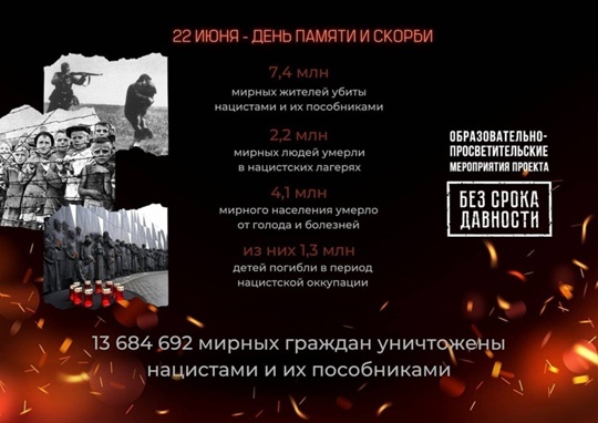 22 июня – ДЕНЬ ПАМЯТИ И СКОРБИ.